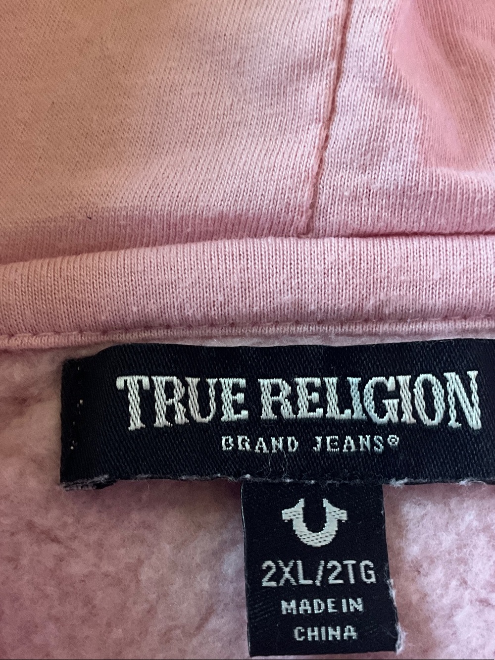 Women’s True Religion Pink Hooded Zip Sweatshirt & Joggers Set - Picture 7 of 11
